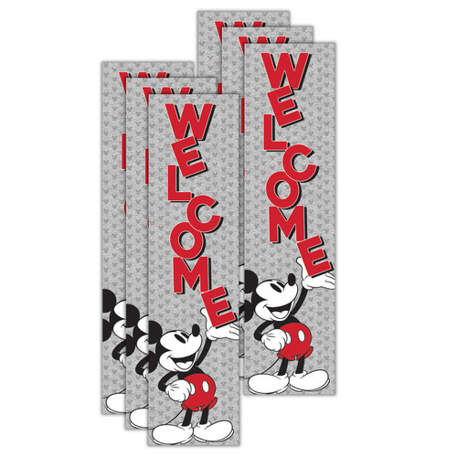 Mickey Mouse Throwback Welcome Vertical Banner, 12'' x 45'', Pack of 6