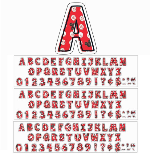 Mickey Color Pop! Deco 4'' Letters, 177 Per Pack, 3 Packs