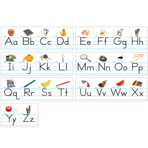 Photo Traditional Manuscript Alphabet Lines Bulletin Board Set Photo Traditional Manuscript Alphabet Lines Bulletin Board Set