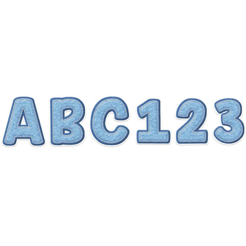 A Close-Knit Class Blue Felt Deco Letters, 179 Pieces A Close-Knit Class Blue Felt Deco Letters, 179 Pieces