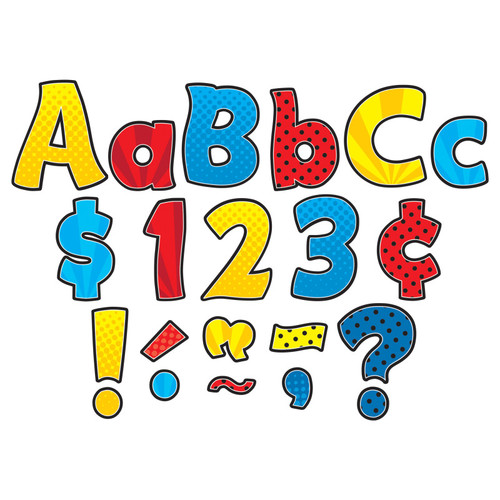 Superhero Funtastic 4'' Letters Combo Pack, 208 Pieces Superhero Funtastic 4'' Letters Combo Pack, 208 Pieces