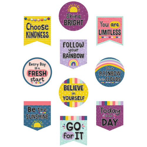 Oh Happy Day Positive Sayings Accents, Pack of 30 Oh Happy Day Positive Sayings Accents, Pack of 30