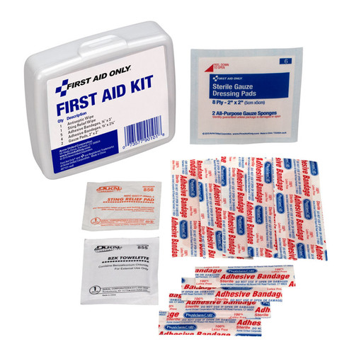 Personal First Aid Kit, 13 Piece, Plastic Case Personal First Aid Kit, 13 Piece, Plastic Case