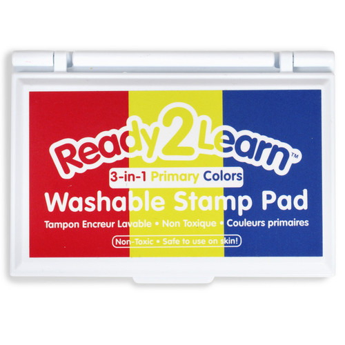 Washable Stamp Pad 3-in-1 - Primary Colors - Red, Yellow & Blue