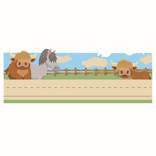 Wild Wild Classroom Tented Name Plate, 9-5/8'' x 6-1/2'', Pack of 36