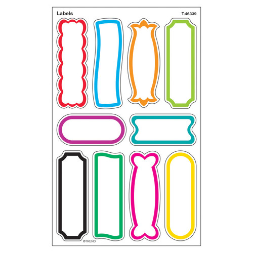 Labels superShapes Stickers-Large, 80 ct