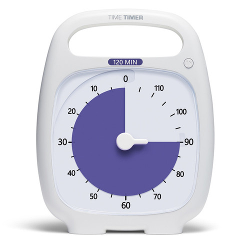 PLUS 120 Minute Timer, White PLUS 120 Minute Timer, White