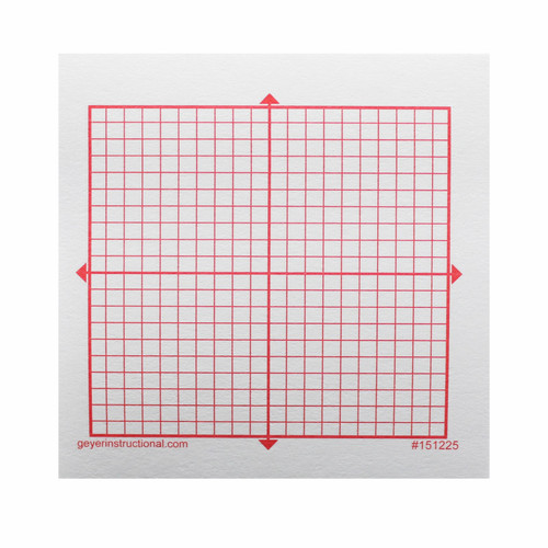 ぽてページ Graphing 3M Post-it Notes, XY Axis, 20 x 20 Square Grid, 4 Pads