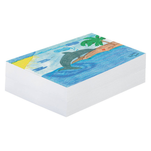 Newsprint Paper, White, 9'' x 12'', 500 Sheets