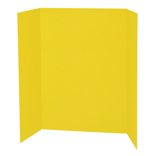 Presentation Board, Yellow, Single Wall, 48'' x 36'', 1 Board