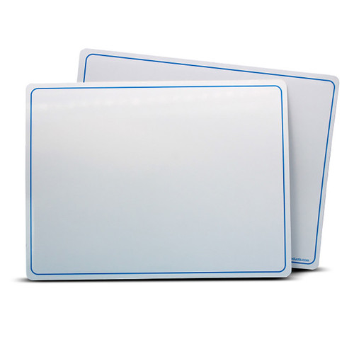 Magnetic Dry Erase Learning Mat, Two-Sided Plain, 9'' x 12'', Pack of 48