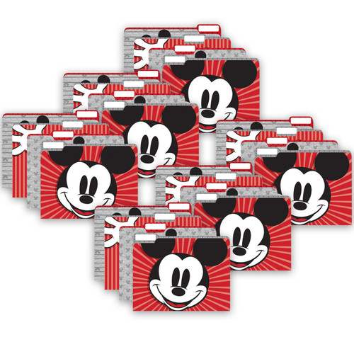 Mickey Mouse Throwback File Folders, 4 Per Pack, 6 Packs Mickey Mouse Throwback File Folders, 4 Per Pack, 6 Packs