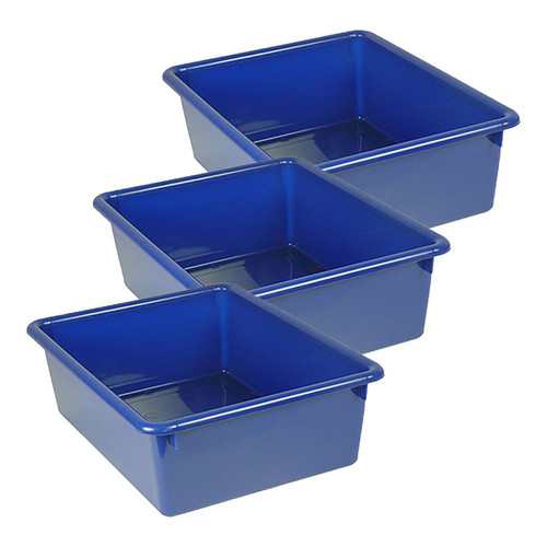 Double Stowaway Tray Only, Blue, Pack of 3 Double Stowaway Tray Only, Blue, Pack of 3