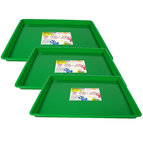 Large Creativitray, Green, Pack of 3 Large Creativitray, Green, Pack of 3