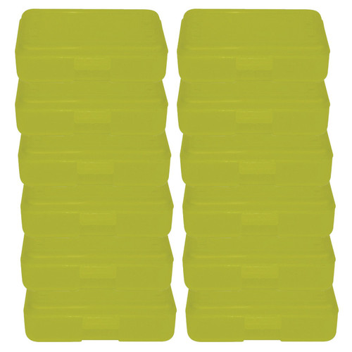Pencil Box, Lemon, Pack of 12 Pencil Box, Lemon, Pack of 12