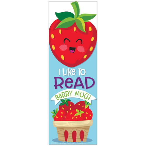 Strawberry Scented Bookmarks, Pack of 24 Strawberry Scented Bookmarks, Pack of 24