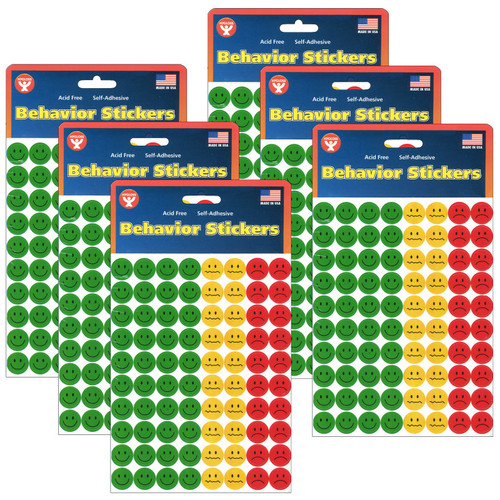 Behavior Stickers, .5'', 320 Per Pack, 6 Packs
