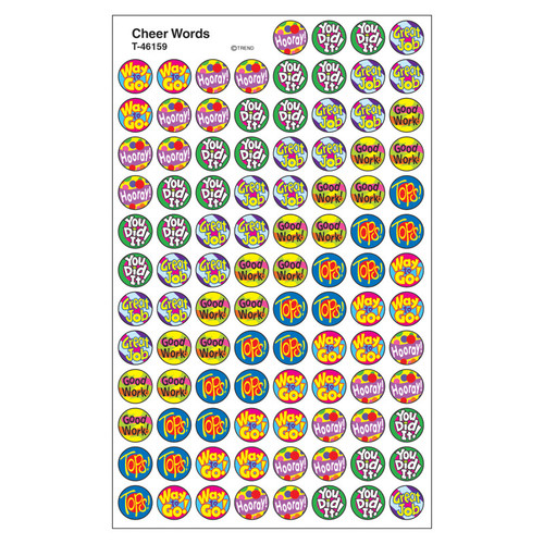 Cheer Words superSpots Stickers, 800 ct
