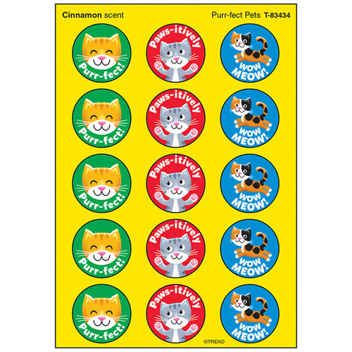 Purr-fect Pets/Cinnamon Stinky Stickers, 60 c
