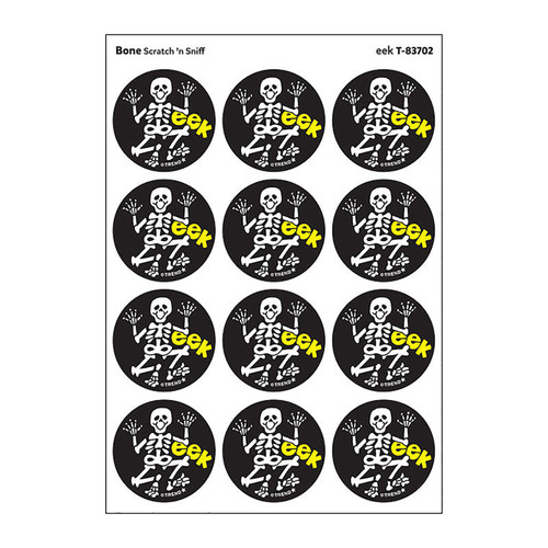 eek/Bone Scent Retro Scratch 'n Sniff Stinky Stickers, 24 c