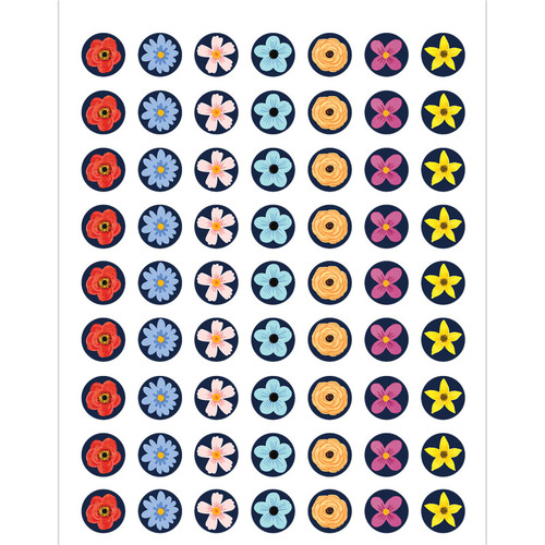 Wildflowers Mini Stickers, Pack of 378 Wildflowers Mini Stickers, Pack of 378