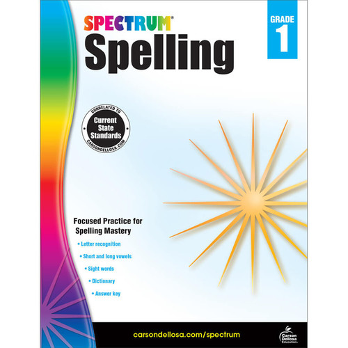 Spelling Workbook, Grade 1, Paperback Spelling Workbook, Grade 1, Paperback