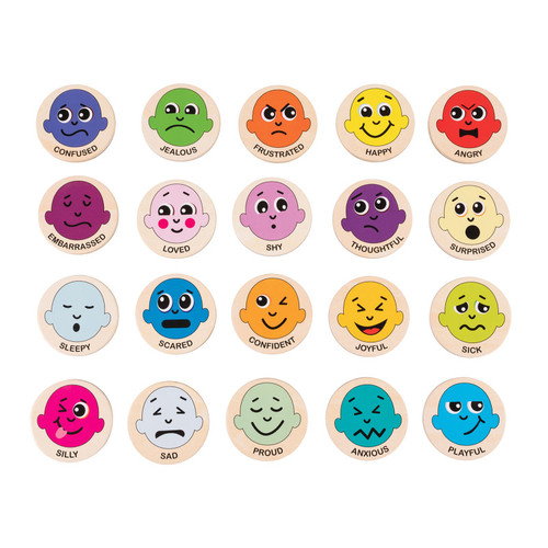 Emotions Wooden Magnets Emotions Wooden Magnets