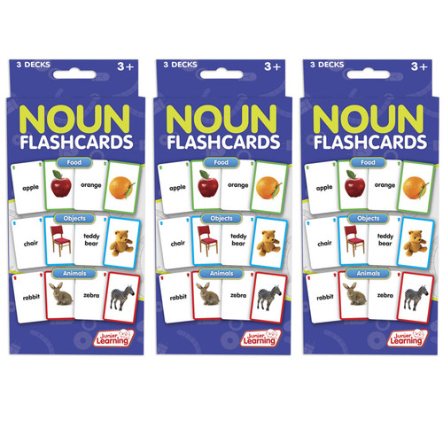 Nouns Flashcards, 3 Decks Per Pack, 3 Packs Nouns Flashcards, 3 Decks Per Pack, 3 Packs