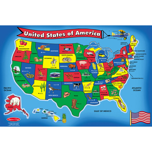 ...United States) Map Floor Puzzle - 51 Pieces ...United States) Map Floor Puzzle - 51 Pieces