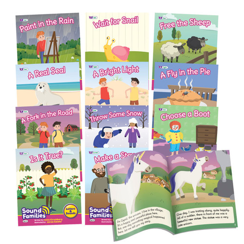 Sound Families Decodable Readers Long Vowel Fiction Phase .5, Set of 12