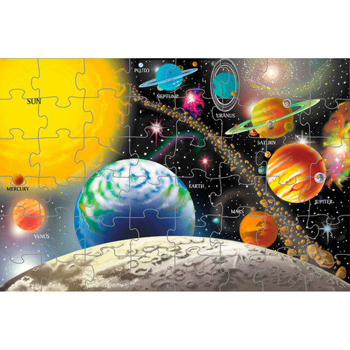Solar System Floor Puzzle, 24'' x 36'', 48 Pieces