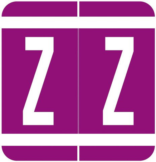 VRE/GBS Alphabetic Labels - 8850 Series (Rolls) Z- Purple