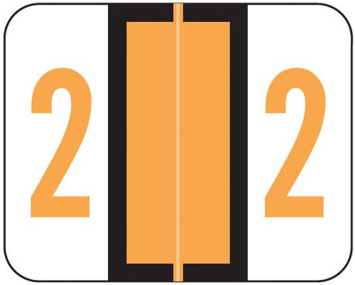 Smead Numeric Label - BCCRN Series (Rolls) - 2 - Fl. Orange Smead Numeric Label - BCCRN Series (Rolls) - 2 - Fl. Orange