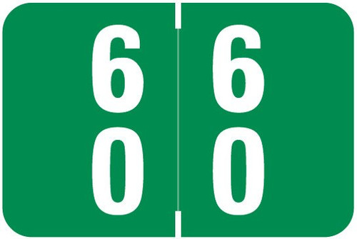 Smead Numeric Label - DDS Series (Rolls) - 60 - Green Smead Numeric Label - DDS Series (Rolls) - 60 - Green