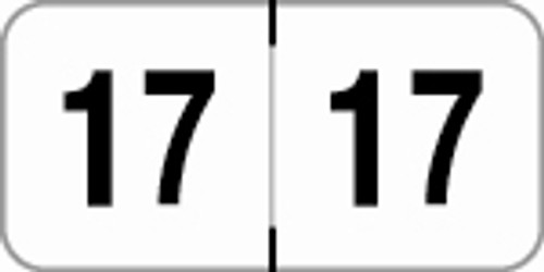 Smead Compatible Yearband Label - ETYJ Series (Rolls) - 2017; 3/4" H x 1-1/2" W - 500/Roll