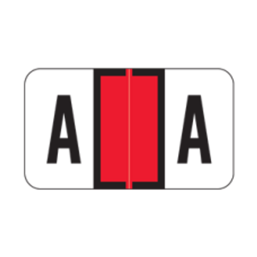 SafeGuard Alphabetic Labels - 511 Series (Sheets for binder) A- Red SafeGuard Alphabetic Labels - 511 Series (Sheets for binder) A- Red