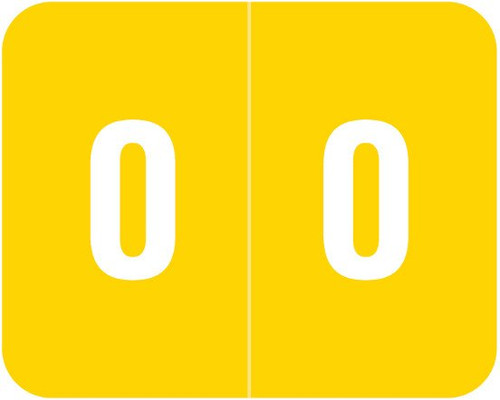 Smead Numeric Label - DCCRN Series (Rolls) - 0 - Yellow Smead Numeric Label - DCCRN Series (Rolls) - 0 - Yellow