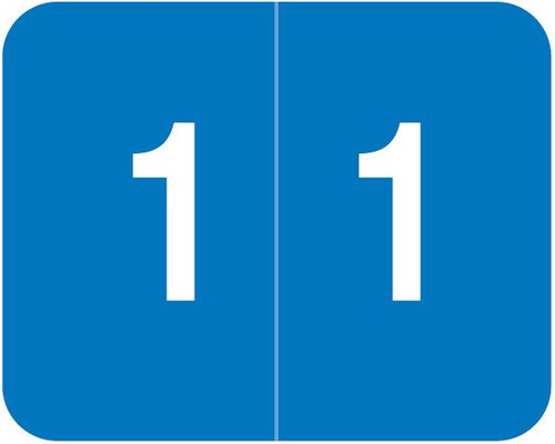 Smead Numeric Label - DCCRN Series - #1 - Blue - 500/Roll Smead Numeric Label - DCCRN Series - #1 - Blue - 500/Roll