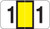 POS Numeric Label - 3500 Series (Rolls) - 1 - Yellow