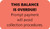 "This Balance is Overdue!" Label - Fl. Red - 1-1/2" x 7/8" - 250/Box
