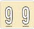 Kardex Numeric Label - PSF-138 Series (Rolls) - 9 - Tan