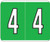 Kardex Numeric Label - PSF-138 Series (Rolls) - 4 - Green