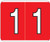 Kardex Numeric Label - PSF-138 Series (Rolls) - 1 - Red