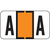 JETER Alphabetic Labels - 5800 Series (Sheets for Binder; 240 Labels Total) A- ***Fluorescent Orange***
