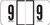 JETER Numeric Label - 3000 Series (Rolls) - 9 - Black/White