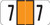JETER Numeric Label - 3000 Series (Rolls) - 7 - Orange
