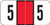 JETER Numeric Label - 3000 Series (Rolls) - 5 - Red