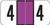 JETER Numeric Label - 3000 Series (Rolls) - 4 - Purple