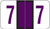 JETER Numeric Label - 6100 Series (Rolls) - 7 - Purple