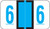 JETER Numeric Label - 6100 Series (Rolls) - 6 - Blue